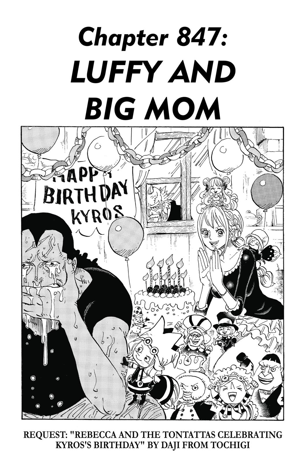 One Piece - Chapter 847 - Page 1