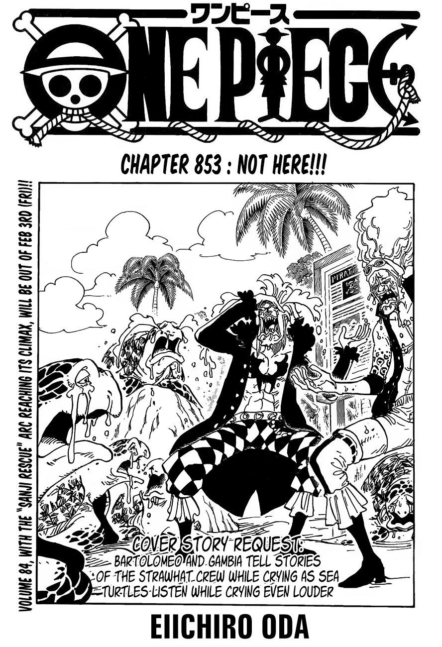 One Piece - Chapter 853 - Page 1