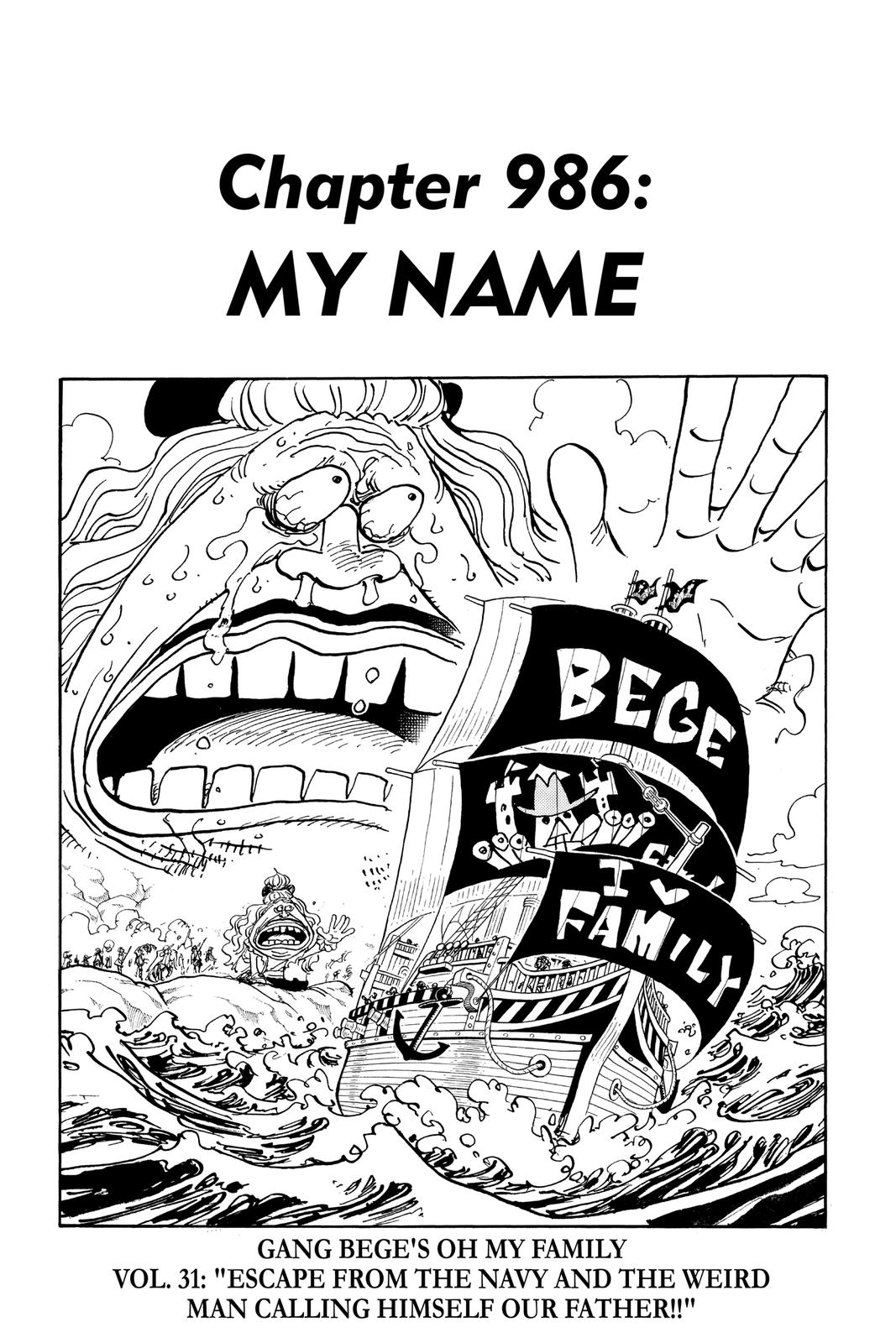 One Piece - Chapter 986 - Page 1