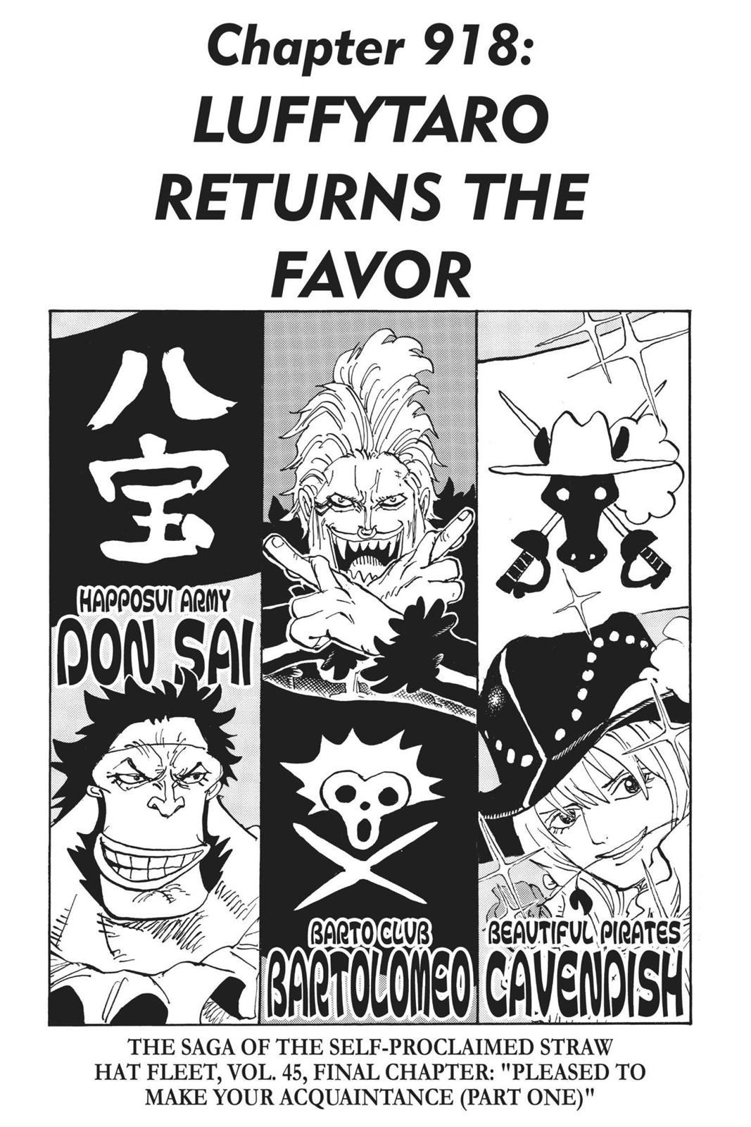 One Piece - Chapter 918 - Page 2